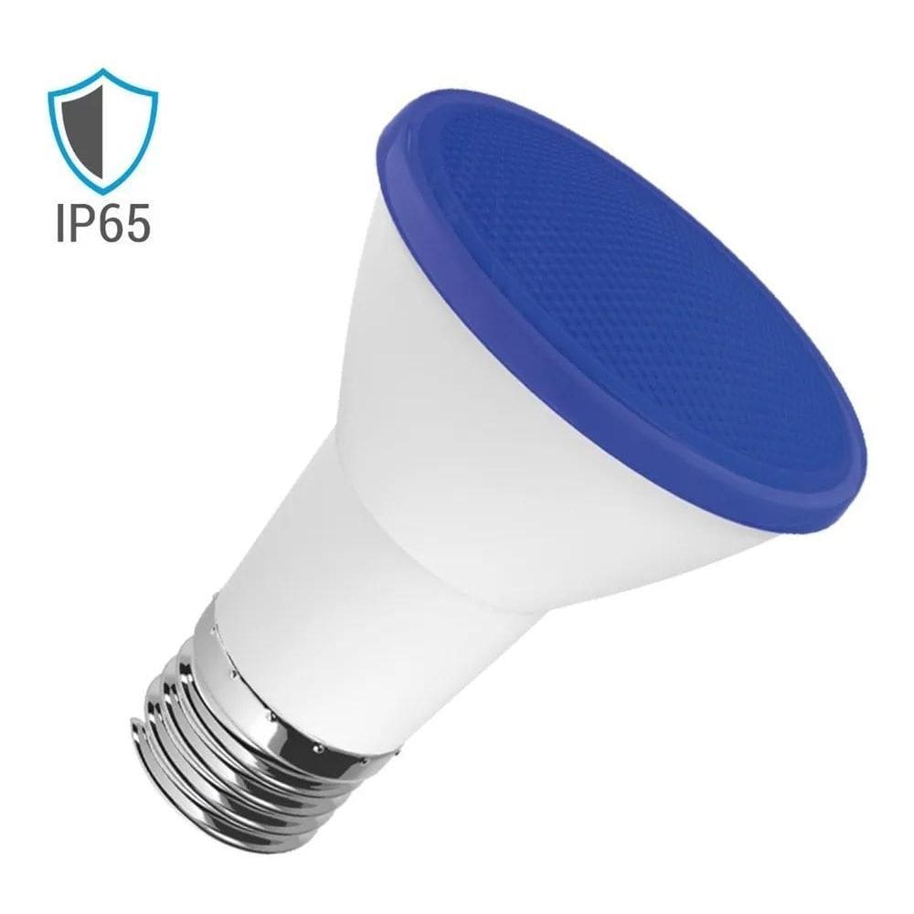 2X Luminatti - Lâmpada Led Par 20 6W Azul Ip65 - Lm162