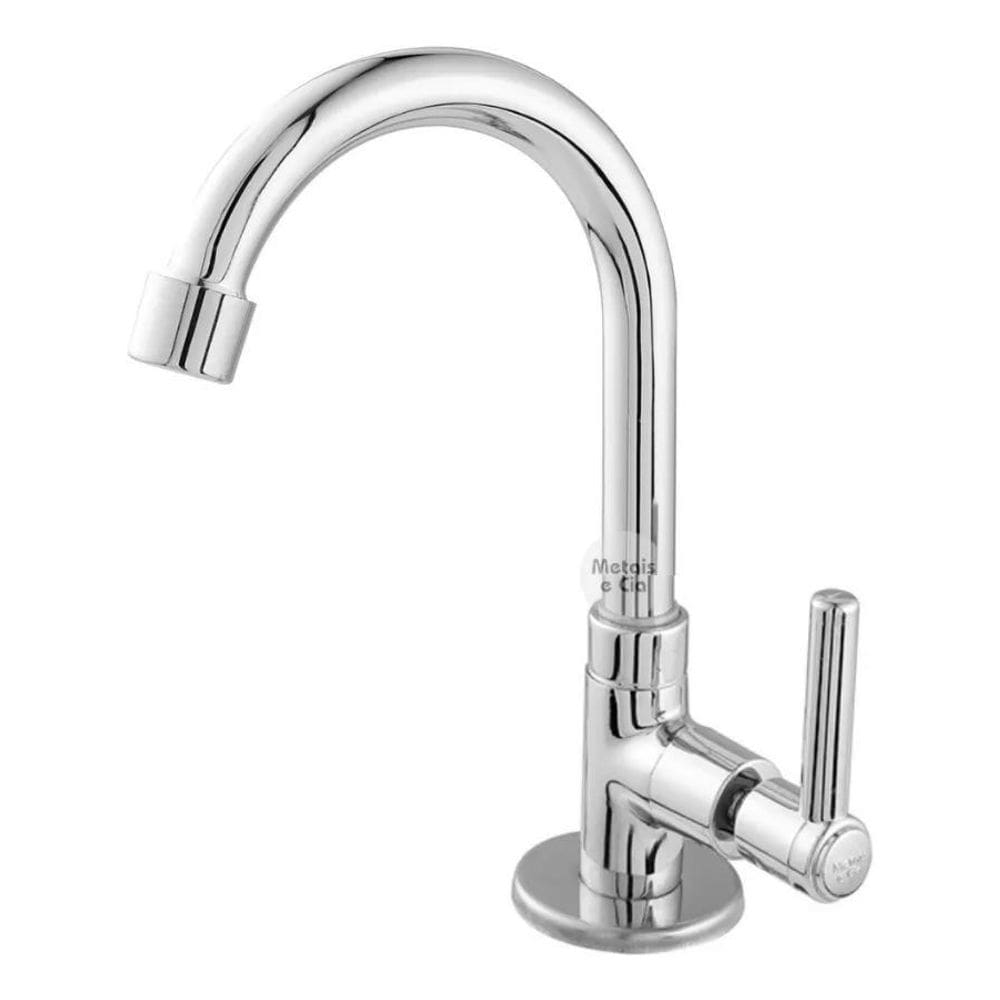 Torneira Lavatório Metal Banheiro De Mesa 1/4 De Volta Acaba