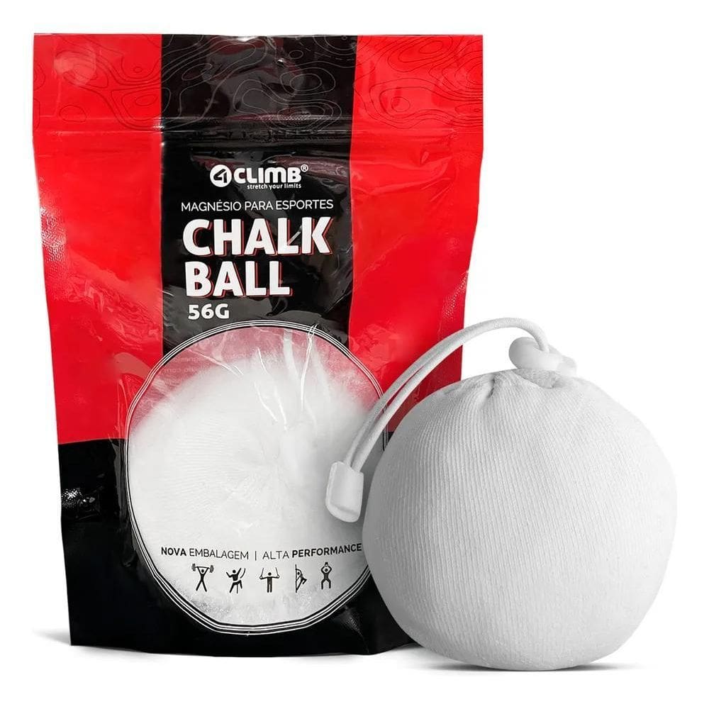 2X Magnésio Bola Chalk Ball 56G Refil Crossfit Escalada 4Cli