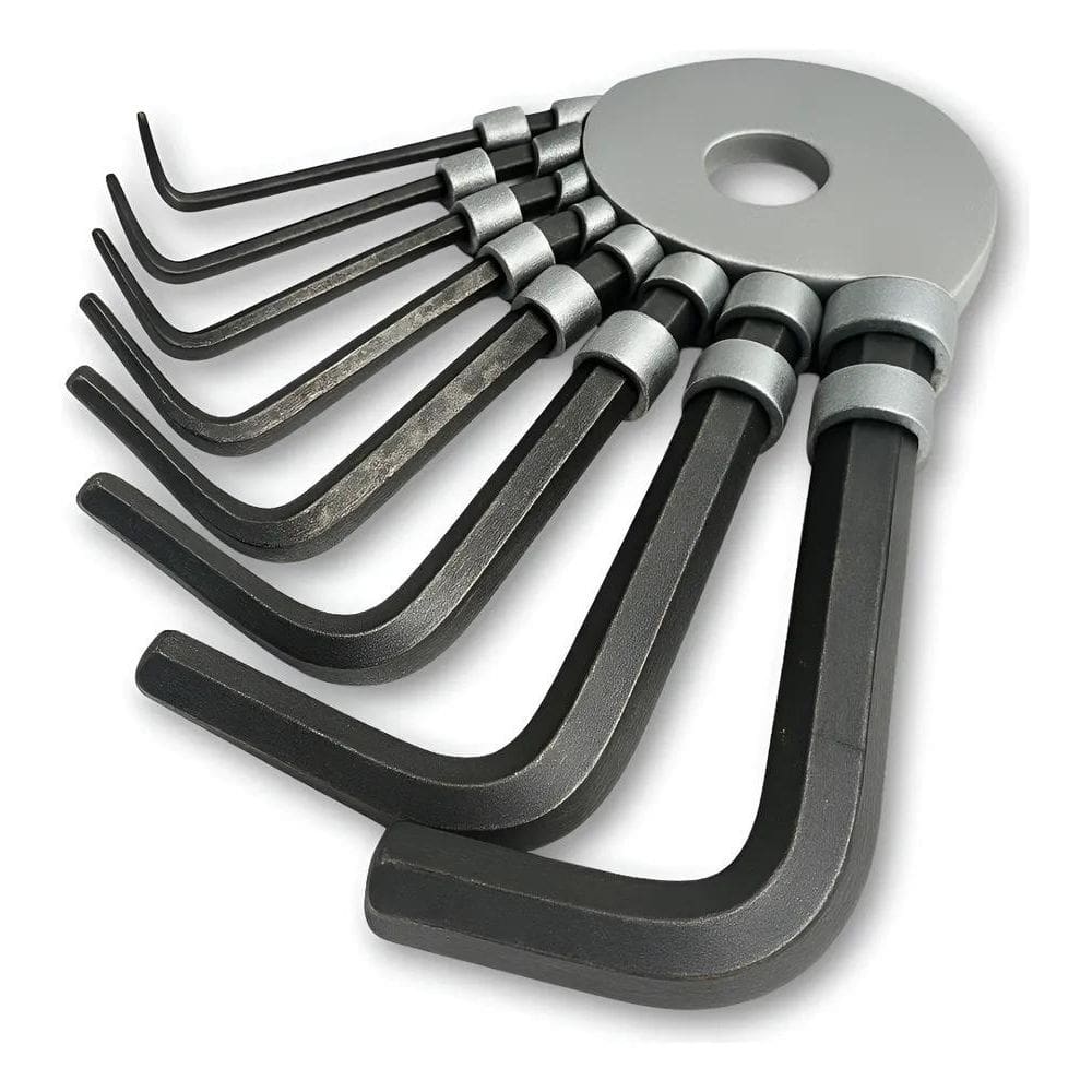 2X Kit Bike Jogo Chaves Allen L Hexagonais 8 Peças 1,5 A 6Mm