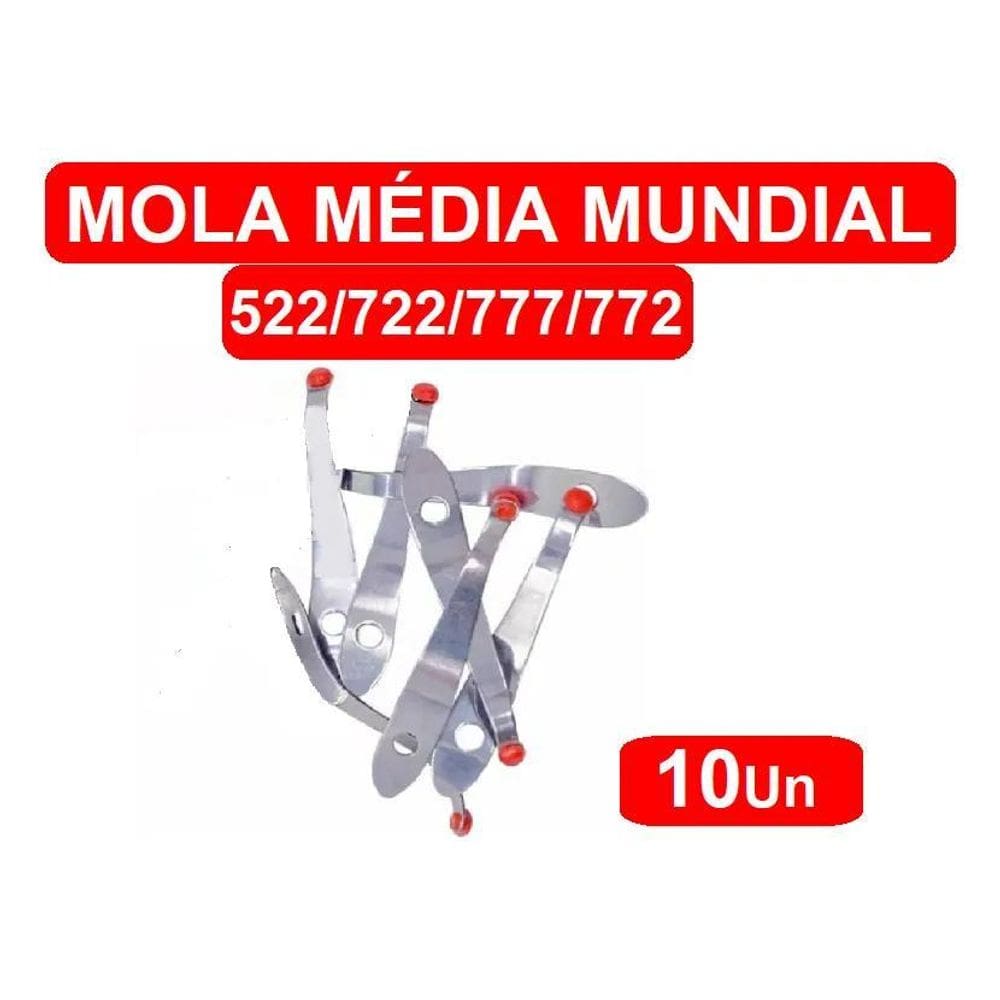 2X 10 Molas Média + 10 Paraf.  Mundial Dos Alicate C