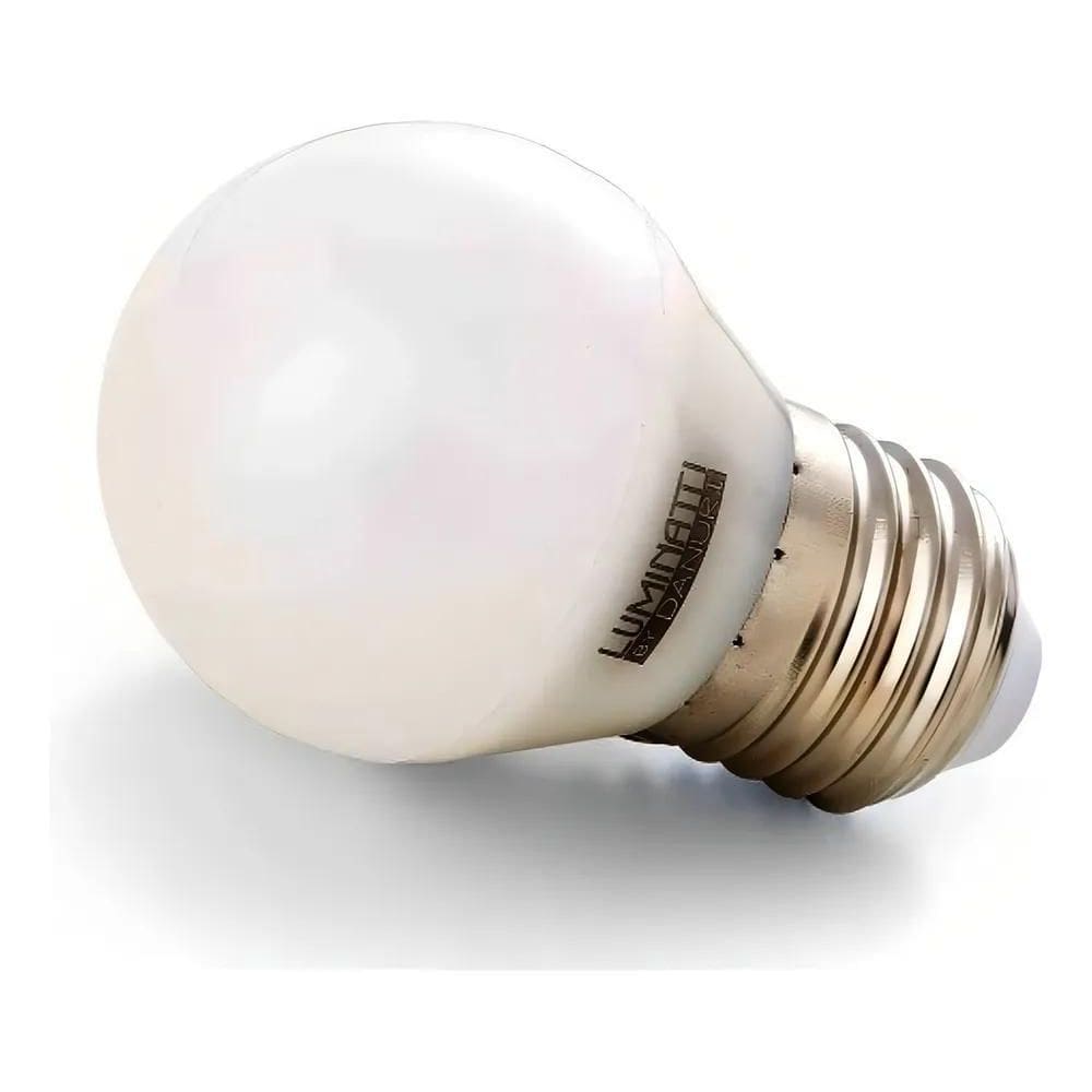 2X Lâmpada Bolinha G45 Led 2700K 6W Luminatti Lm168 Bivolt