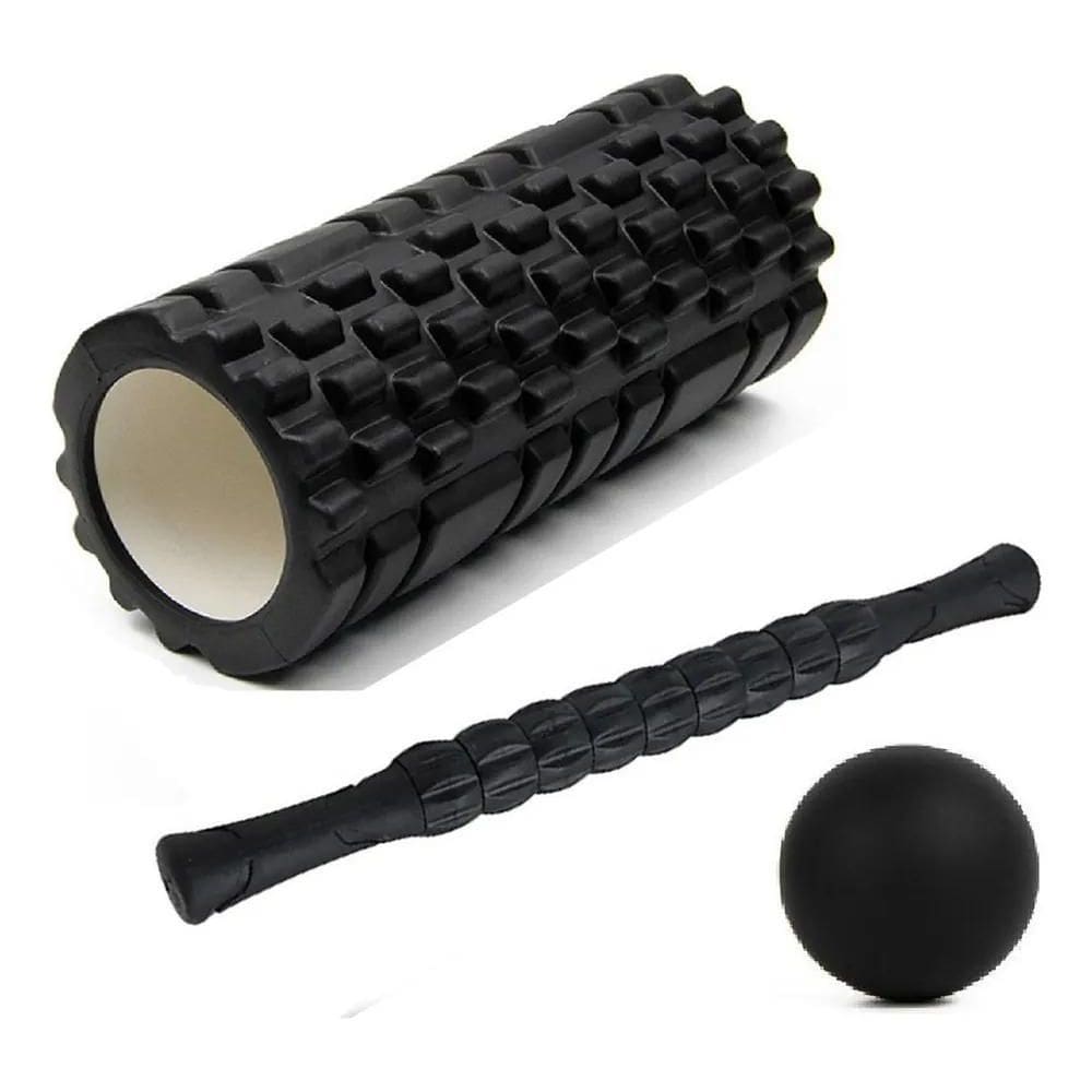 2X Bastão E Rolo E Bola Liberação Miofascial Massagem Foam R