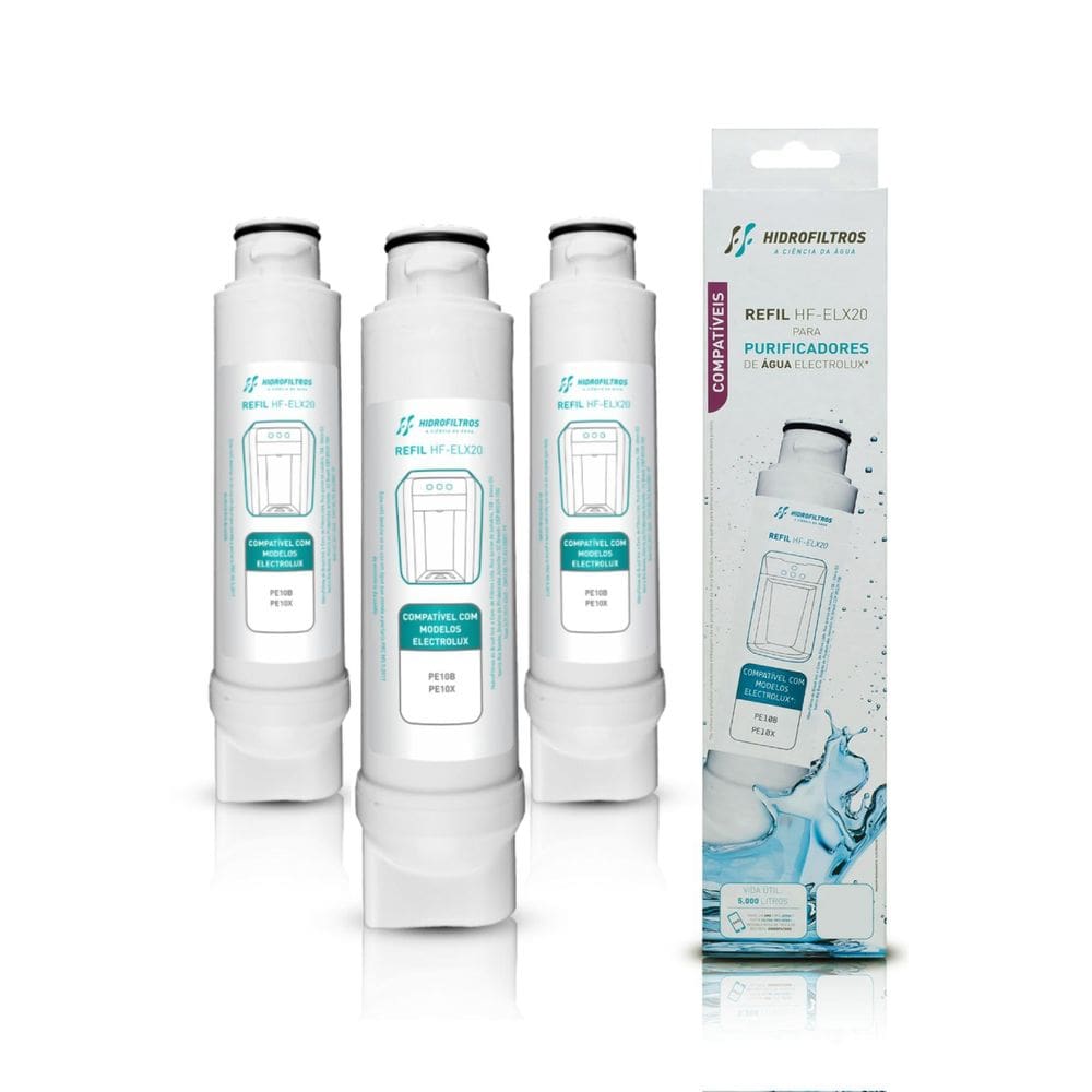 Kit 3 Refil Hidrofiltros Compatível Electrolux Pe10B E Pe10X