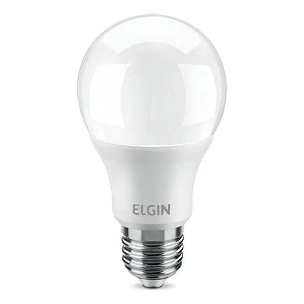 Kit 10 Lâmpadas Bulbo Led 12W A60 Branca 6500K - Elgin Cor D