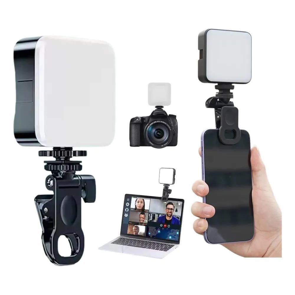 2X Luz De Videoconferencia Led Iluminação Fotográfica Noturn