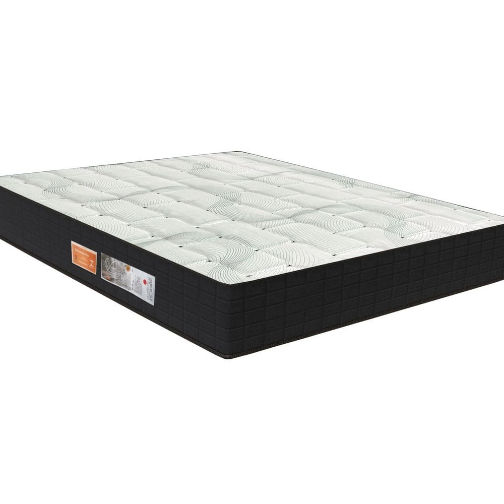 Colchão Full Twin Molas Bonnel Venezia 24x108cm Hard Coil Orthoflex Preto/Cinza