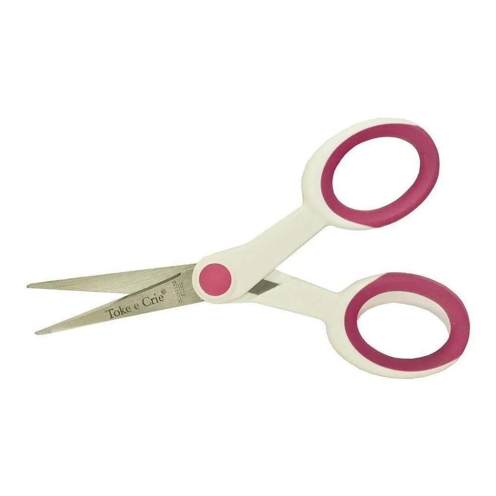 2X Tesoura Hobby Infinite Scrapbook Decoupagem 14Cm Toke Cri