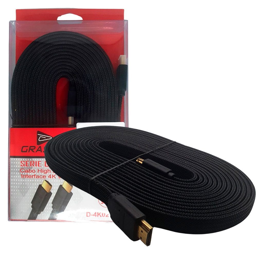 Cabo HDMI Para HDMI 20 Metros Plug v2.0 4K/30Hz D-4K02 - 20M GRASEP