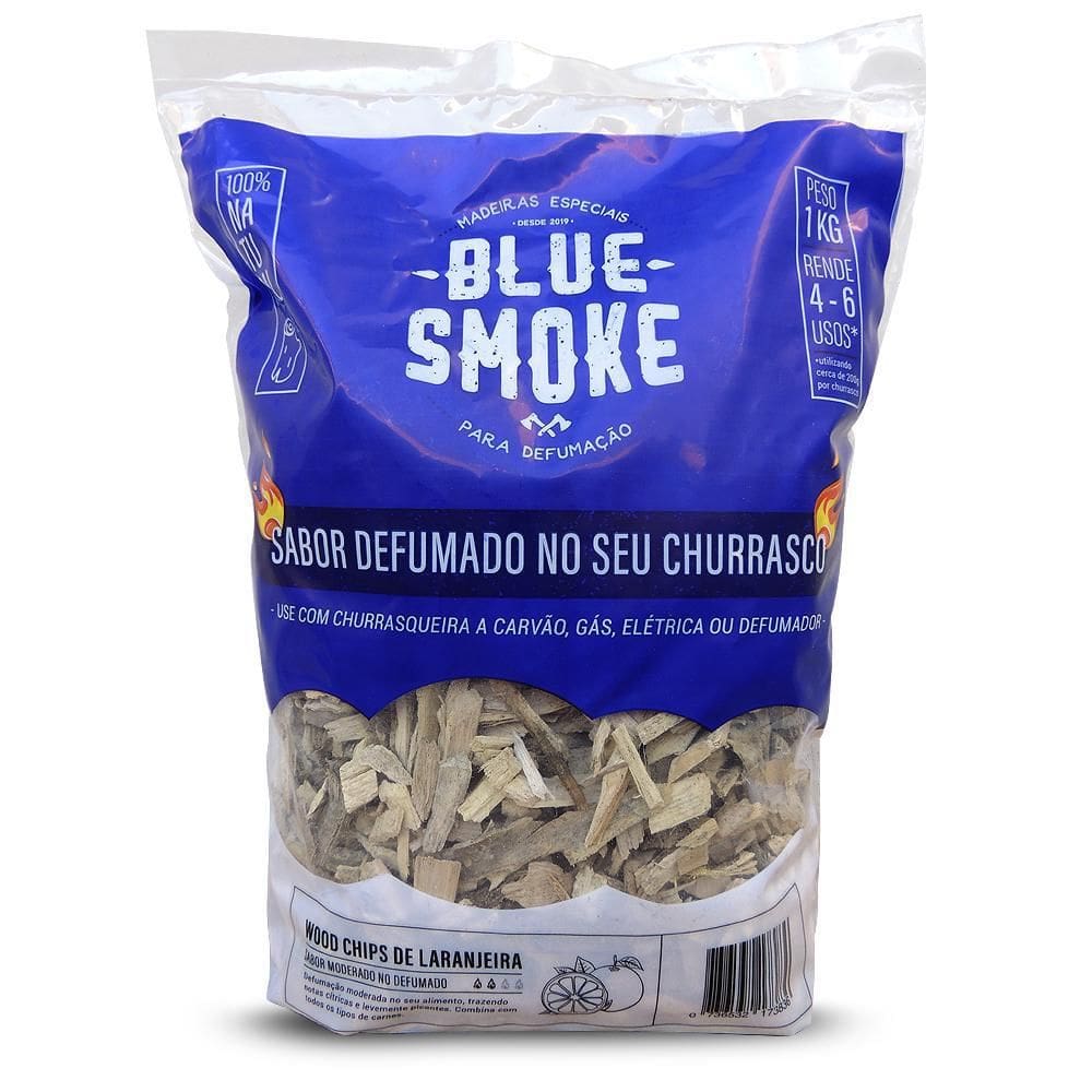 Lascas De Lenha De Laranjeira Para Defumação Churrasco