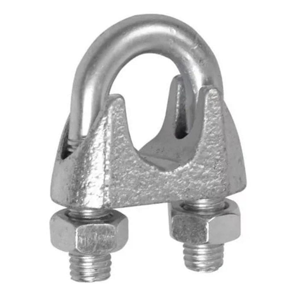 2X Clips Grampo 3/16 Para Cabo De Aço - 100 Unidades