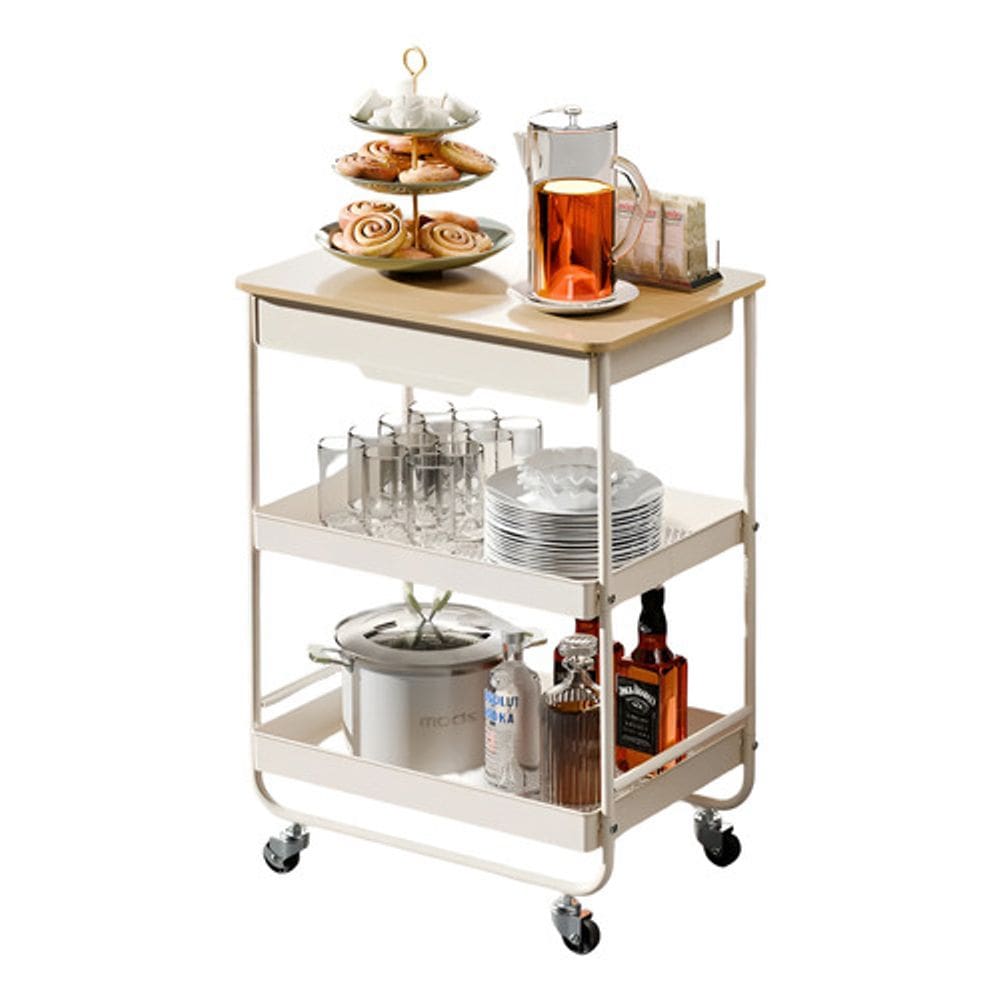 Carrinho De Servico Utilitario Multiuso C/ Gaveta 80x58x40cm