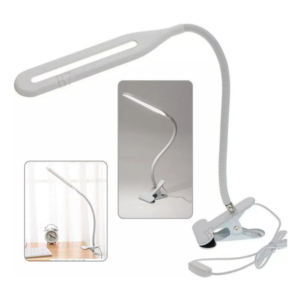 2X Luminaria Ajustavel De Mesa Manicure Com Lampada De Led C