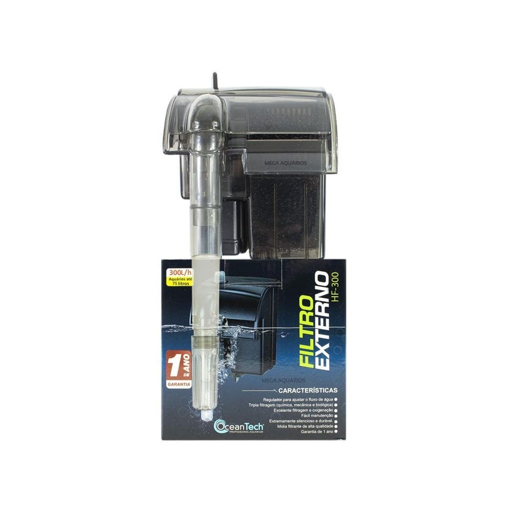 Filtro Hang-On Oceantech Hf-300 300Lh Aquário 75L - 220V