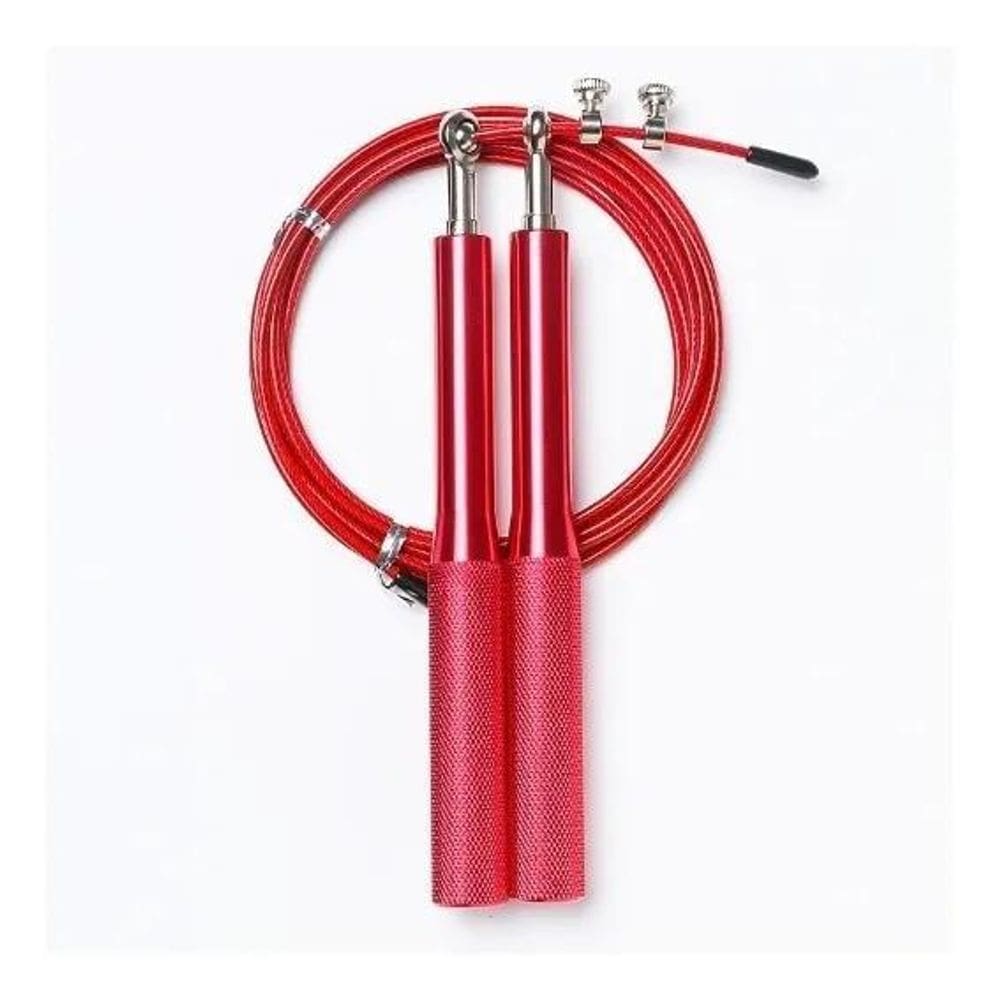 2X Corda Profissional Cross Speed Rope Aluminio 2 Rolamentos