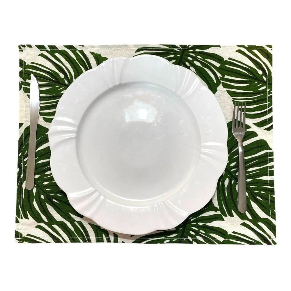 Jogo Americano Retangular Kit 8 Peças - Mesa Posta