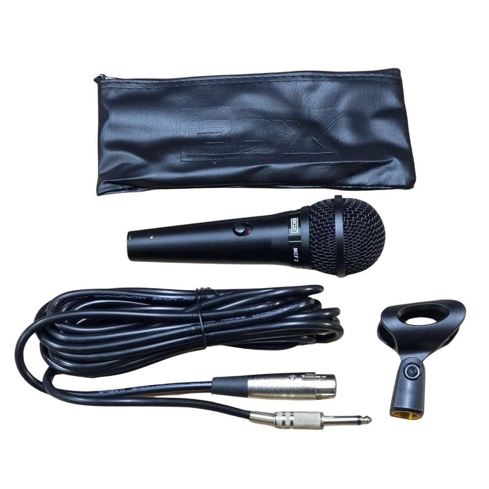 Microfone Box Mcf2 Em Metal Com Bag Cabo E