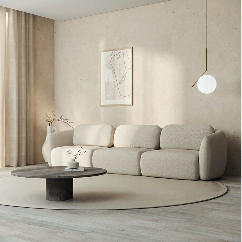 Conjunto Sofá Orla 3 Lugares 1 Esquerdo 1 Central 1 Direito Cabecasa MadeiraMadeira Espuma do Mar