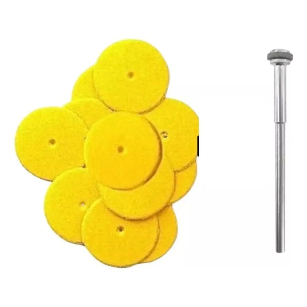 2X 200 Lixas Laminar Gr 120 + 1 Mandril Reforçado Podologia