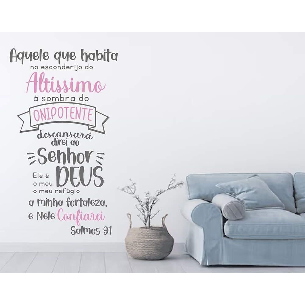 Adesivo De Parede Salmo 91