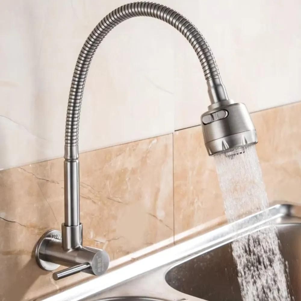 2X Torneira Gourmet Luxo Flexível Cozinha Parede 2 Jatos Cor