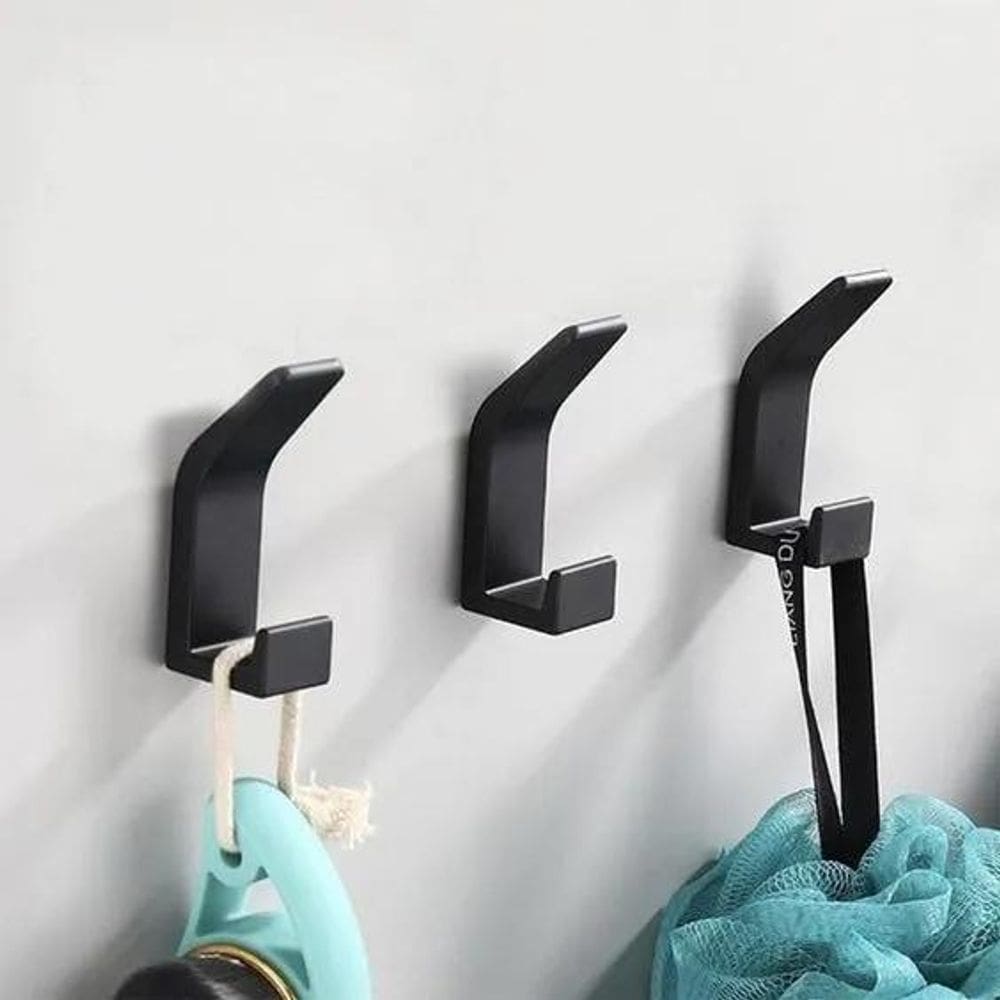 2X Suporte Porta Toalha De Banho Toalheiro Com Dupla Face Co