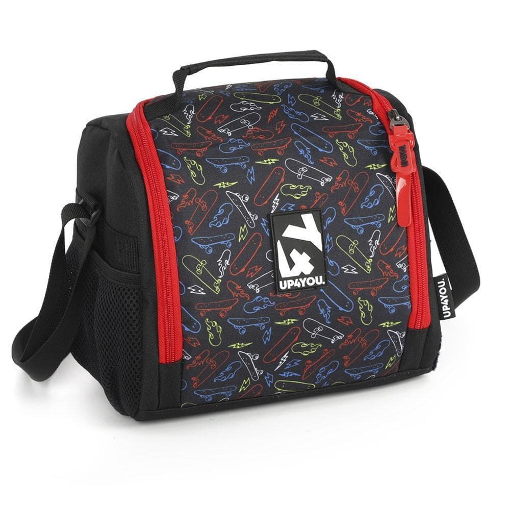 Lancheira Térmica Escolar Up4You 4Y Skate Vermelho Luxcel