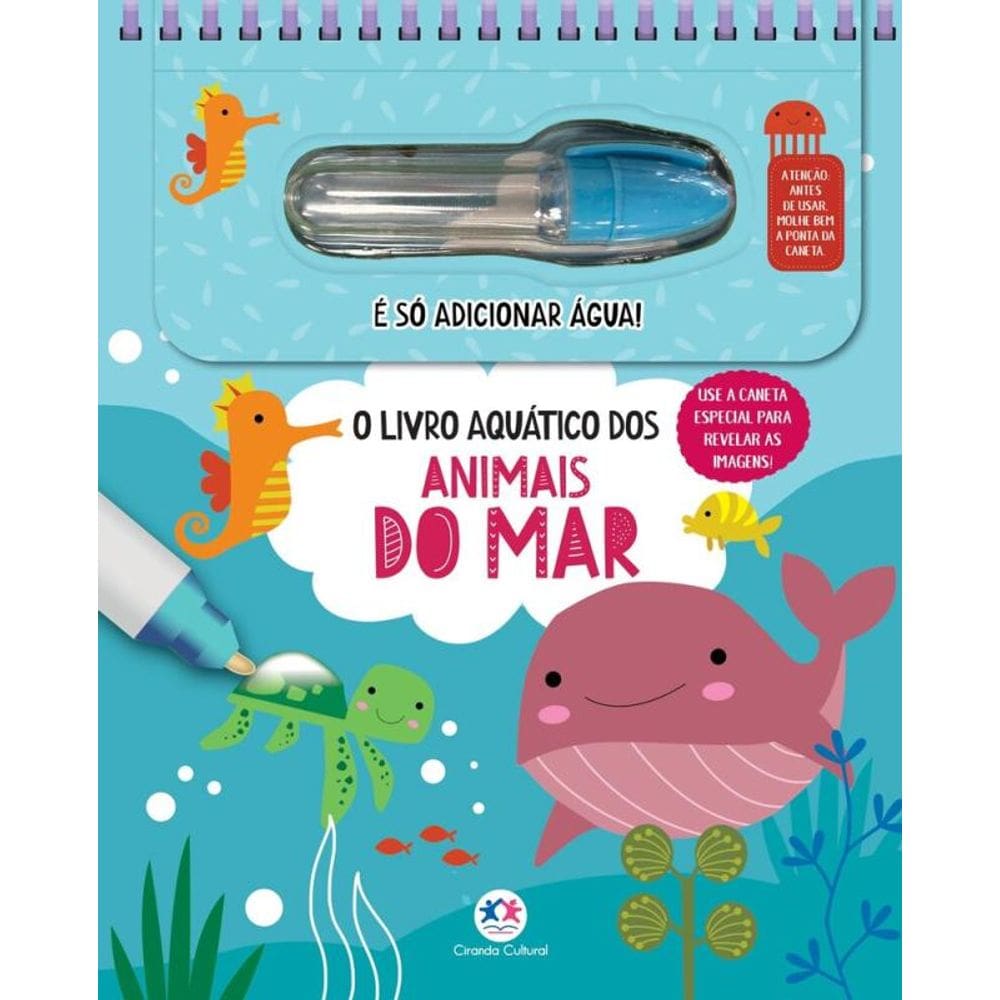 O livro aquático dos animais do mar