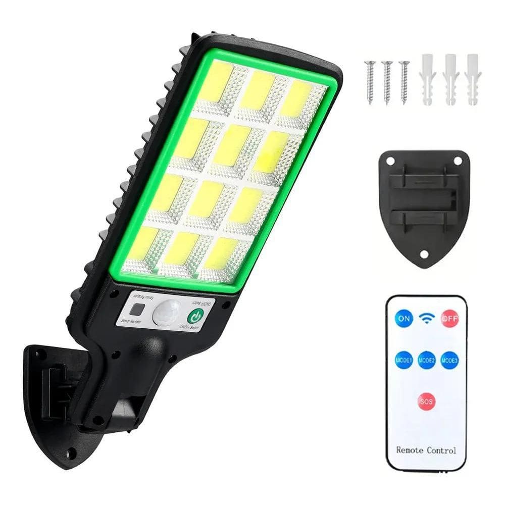 2X Jc 220W Mini Lâmpada De Parede Solar Reflexiva Com Sensor
