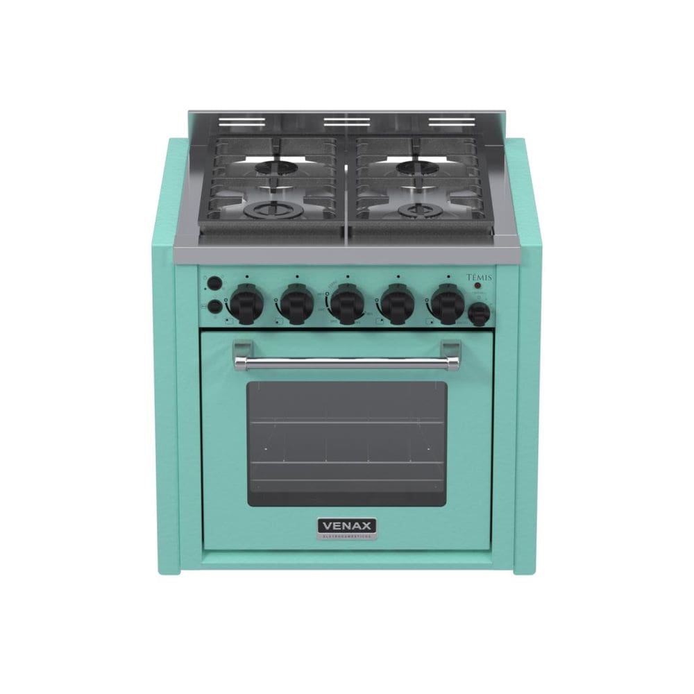 Fogao de Embutir 4 Bocas Venax Temis Verde Gas Glp