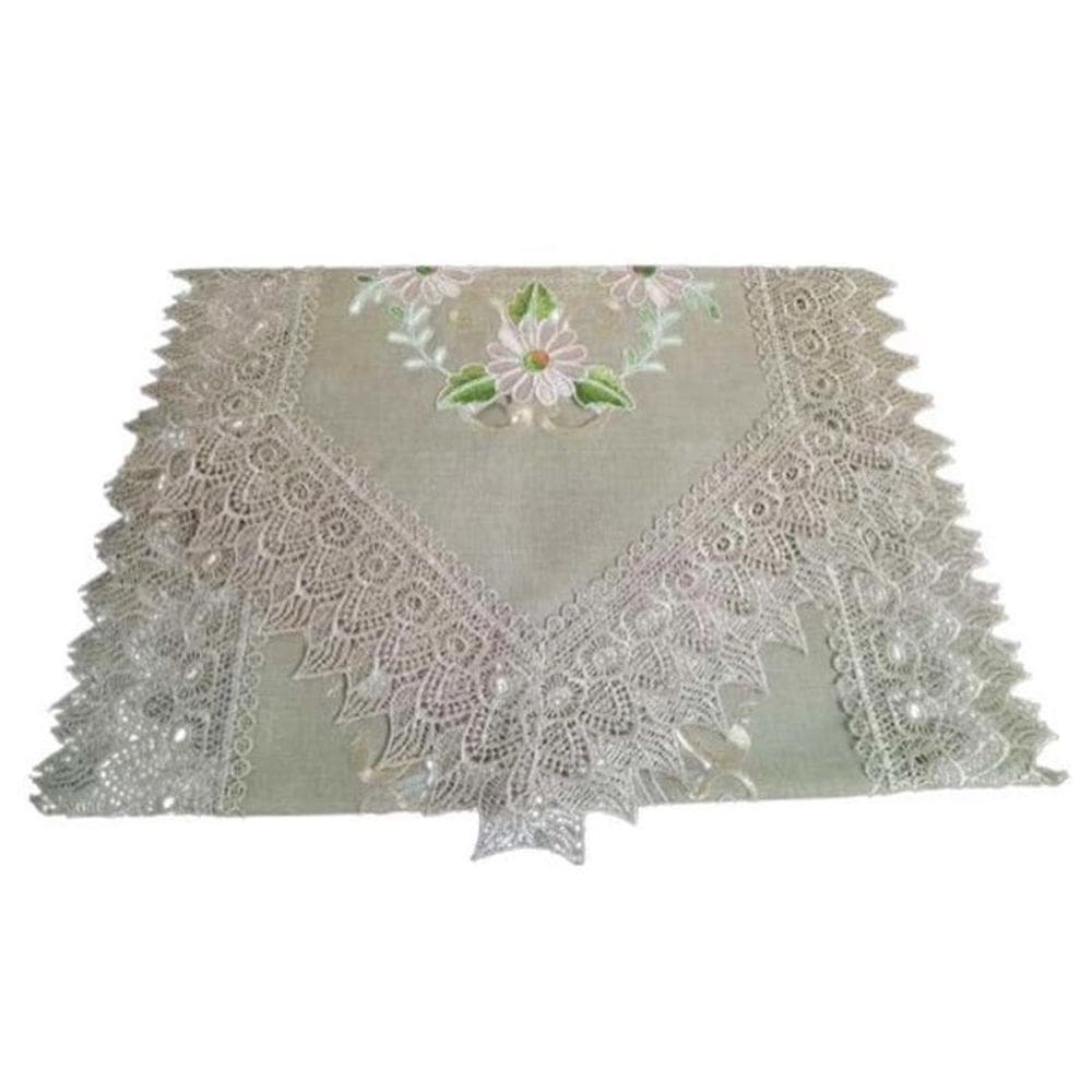 Caminho Mesa Jolitex Bordado E Rendado Cancun 0,40Cmx 2,20M