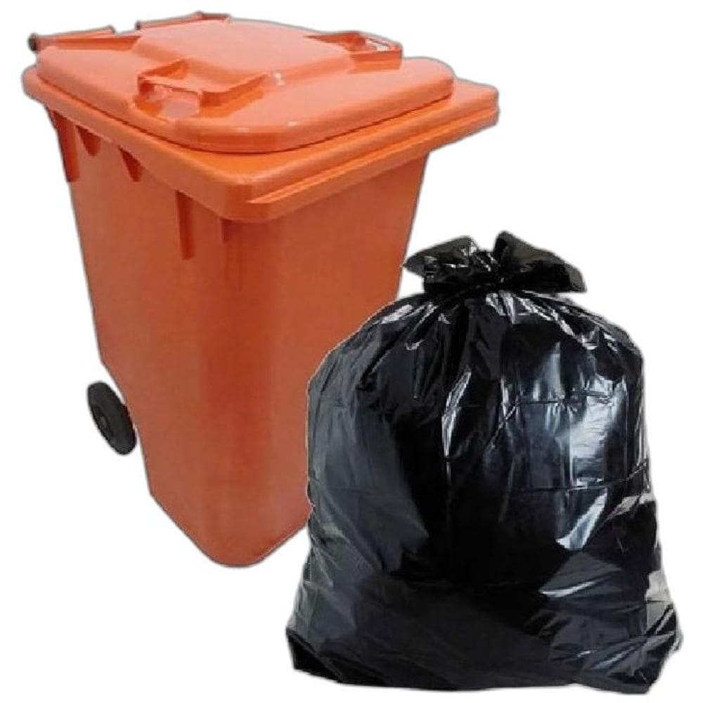 50 Saco De Lixo 240 L Preto Reforçado 115X130X0,12Cm 1Pct