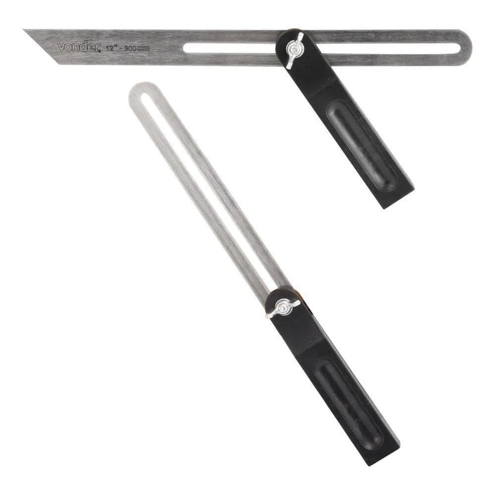 2X Suta Carpinteiro 12 Pol. 300Mm Transferir Copiar Ângulos