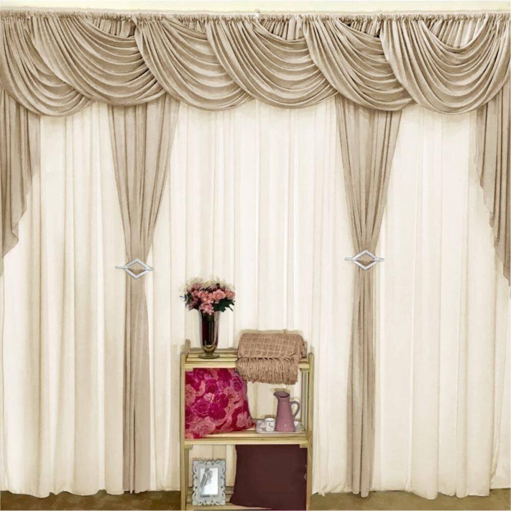 Cortina Brisa Para Varão Em Malha 3,00M X 2,60M Sala Quarto