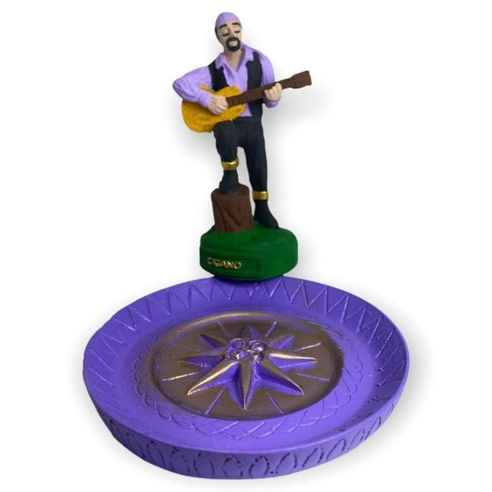 Incensário Cigano 12Cmresina Umbanda Candomblé-Selecione Cor