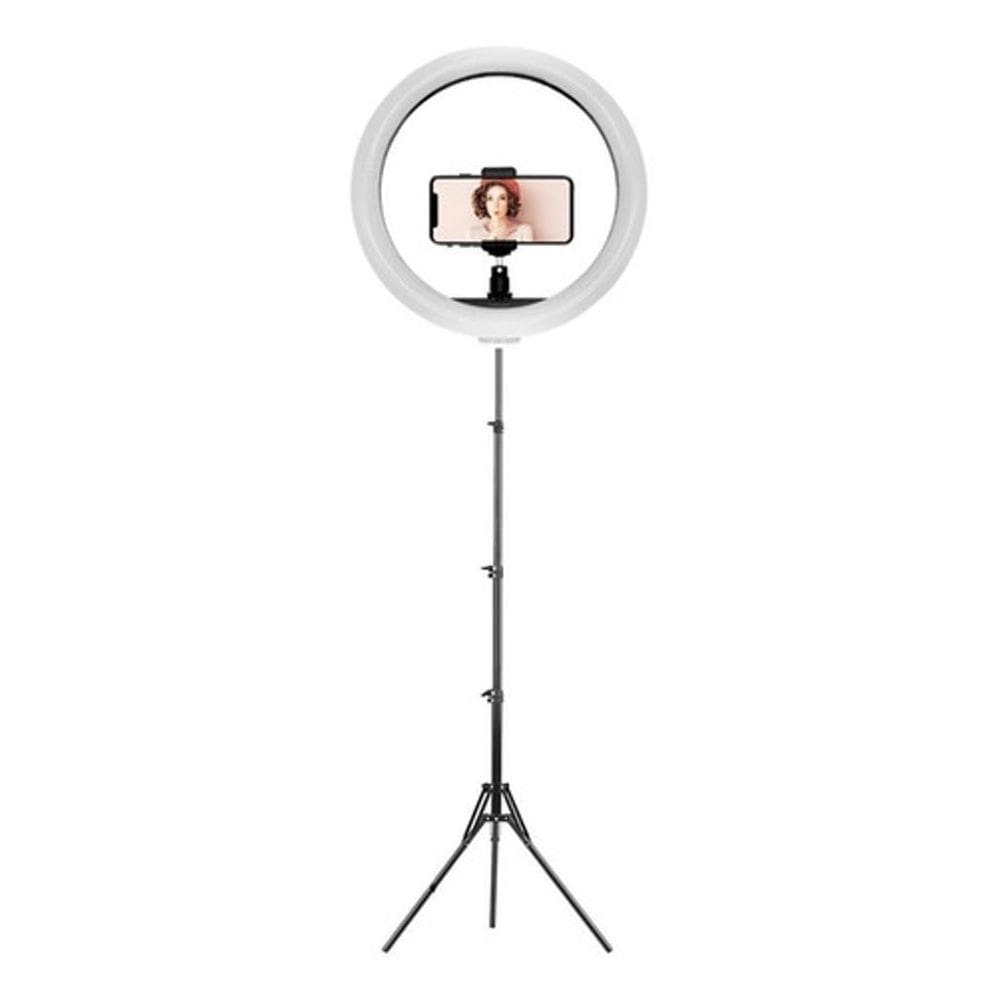 Iluminador Ring Light Anel Luz C Tripé 1,80 30Cm Videos Foto