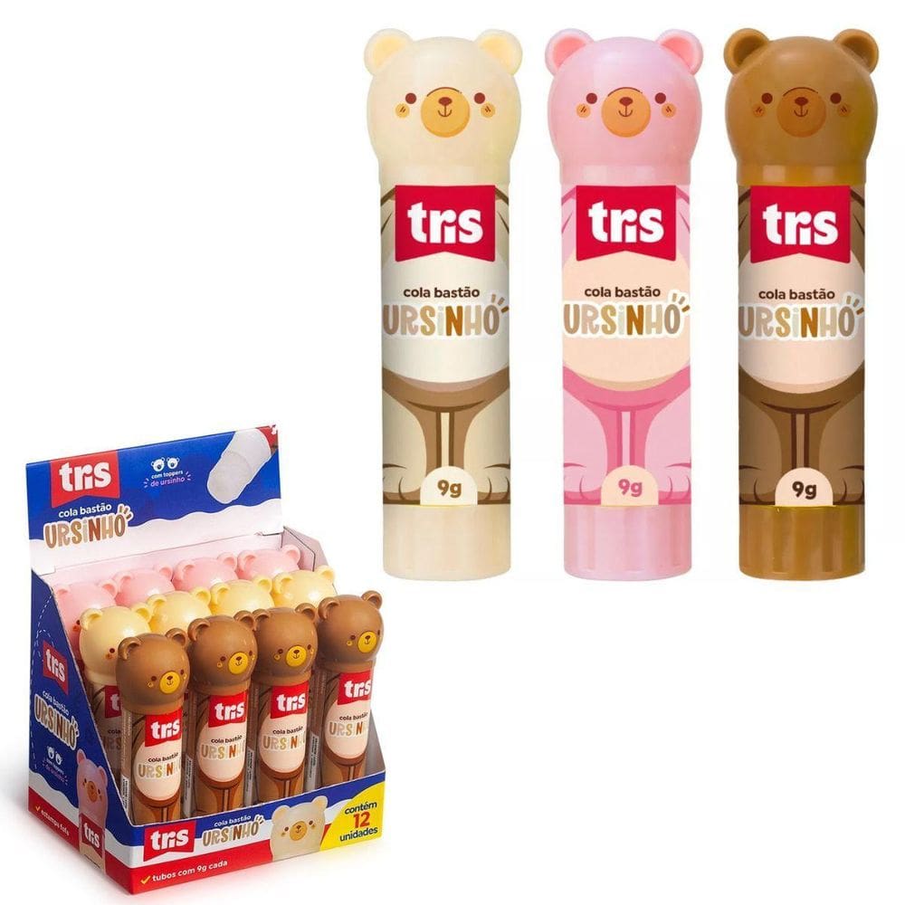 Cola Bastão Ursinho - 9 Gramas - Unidade - Tris