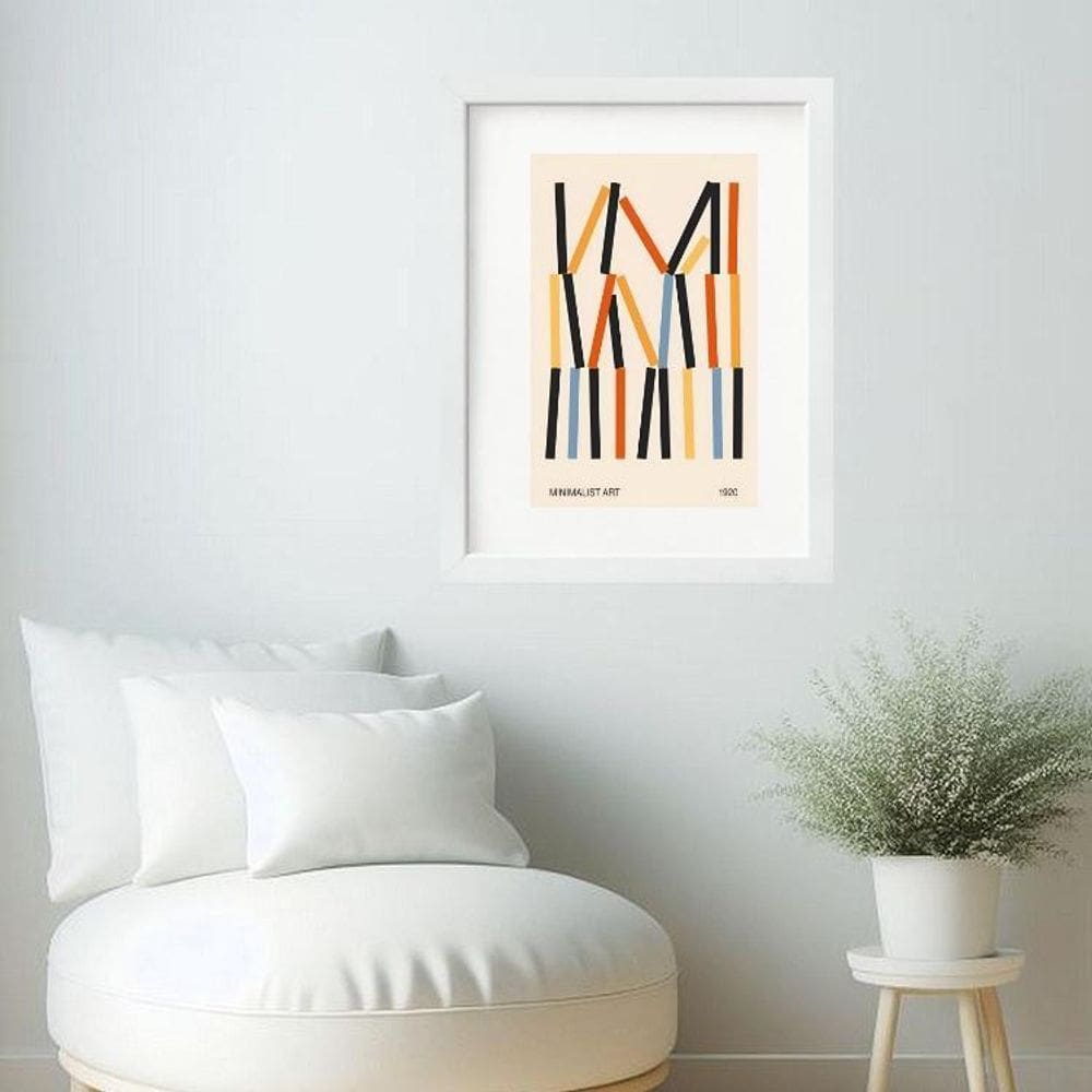 Quadro Minimalist Art Bauhaus- 60X48Cm