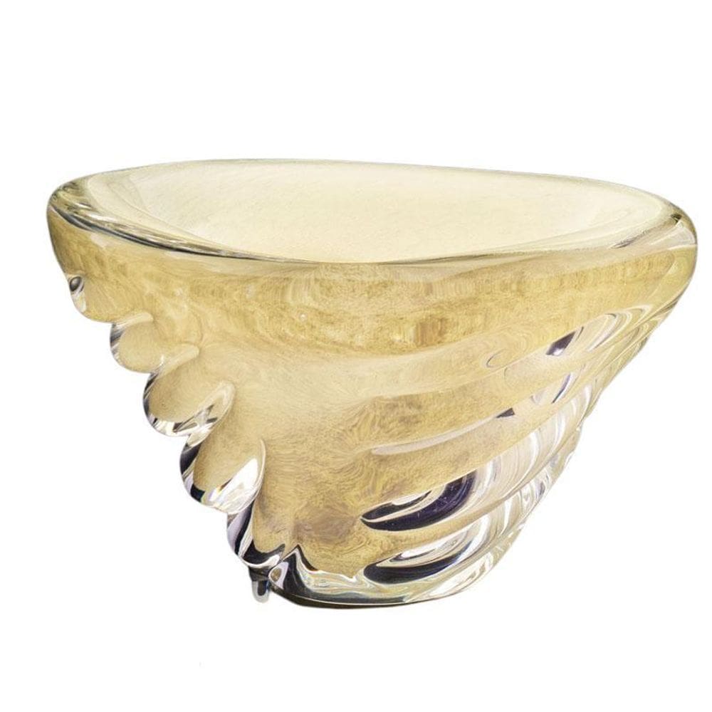 Vaso Em Cristal Murano Pérola - São Marcos 12Cm