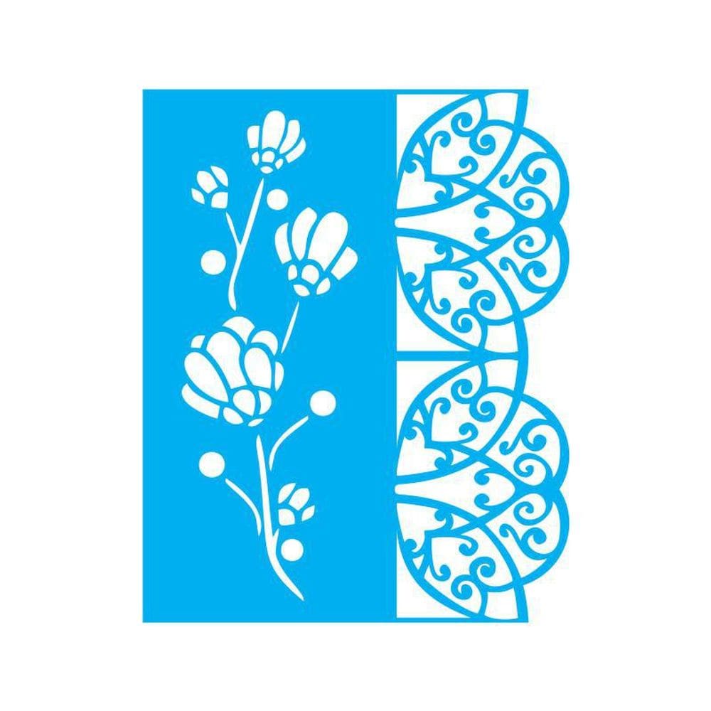 Stencil Tamako Arabesco Floral - 20X25Cm - Ref 9292