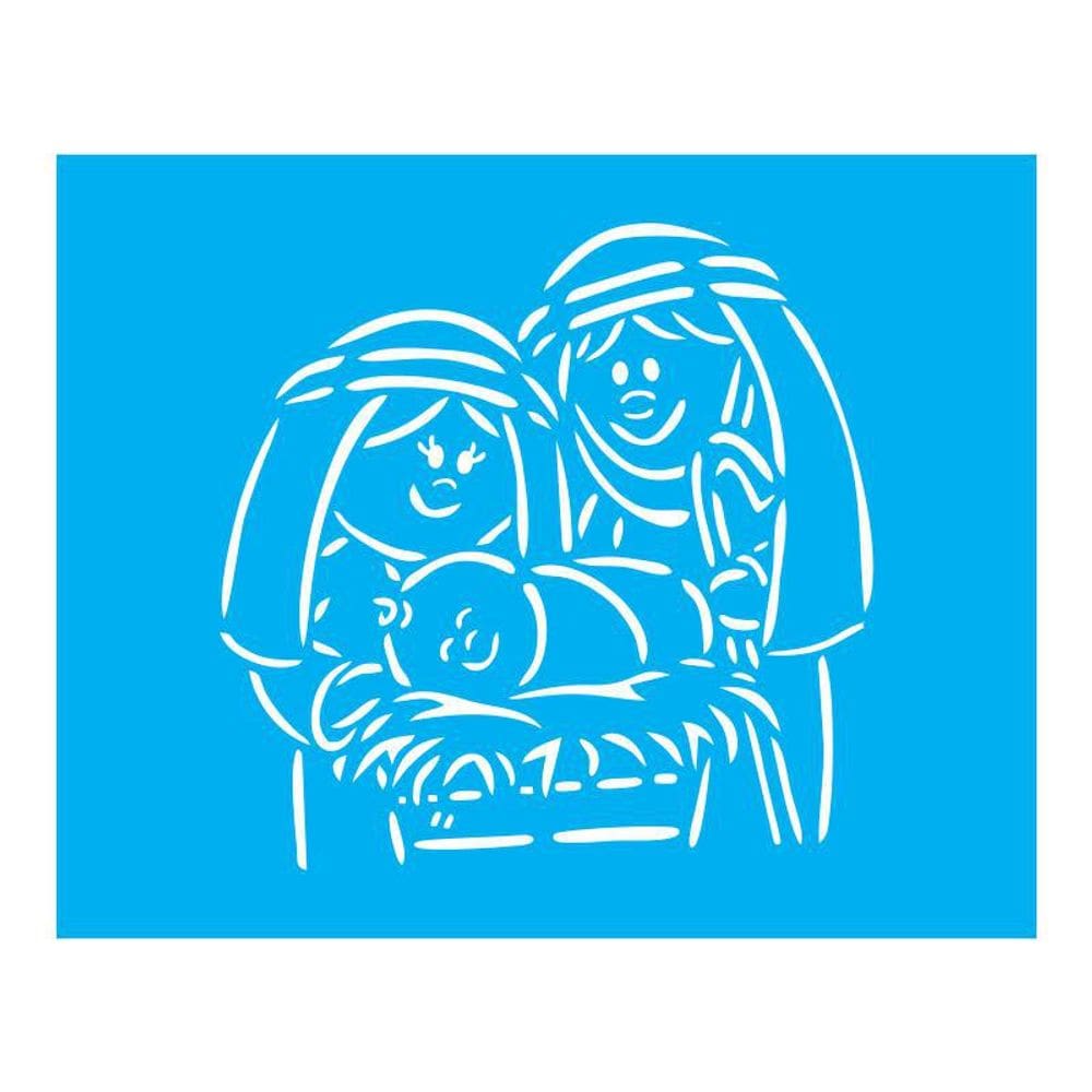 Stencil Tamako Menino Jesus - 20X25Cm - Ref B660