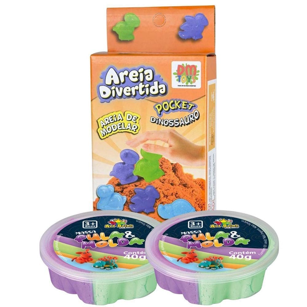 Areia Mágica Divertida Com Massinha De Modelar Pula Pula