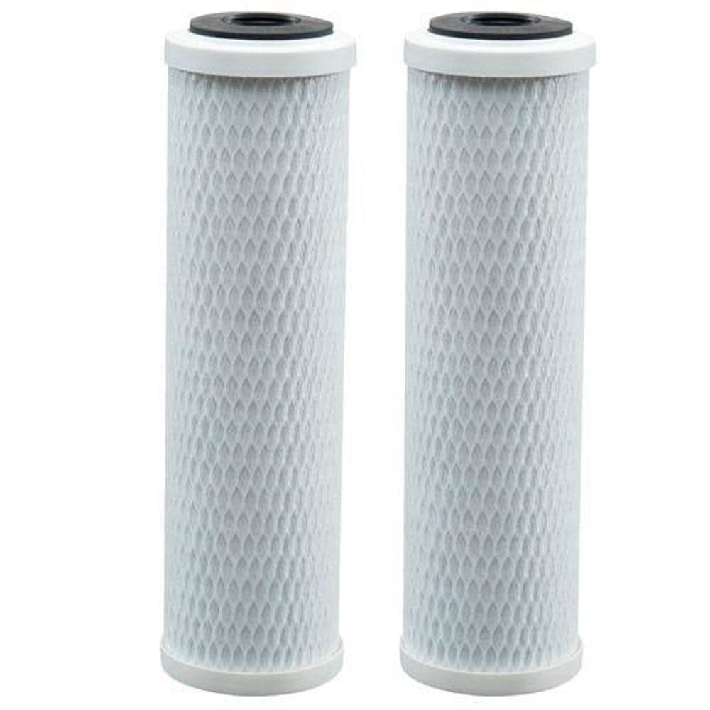 Kit 2 Refil Filtro 9.3/4 Carbon Block Carvão Ativado Carcaça