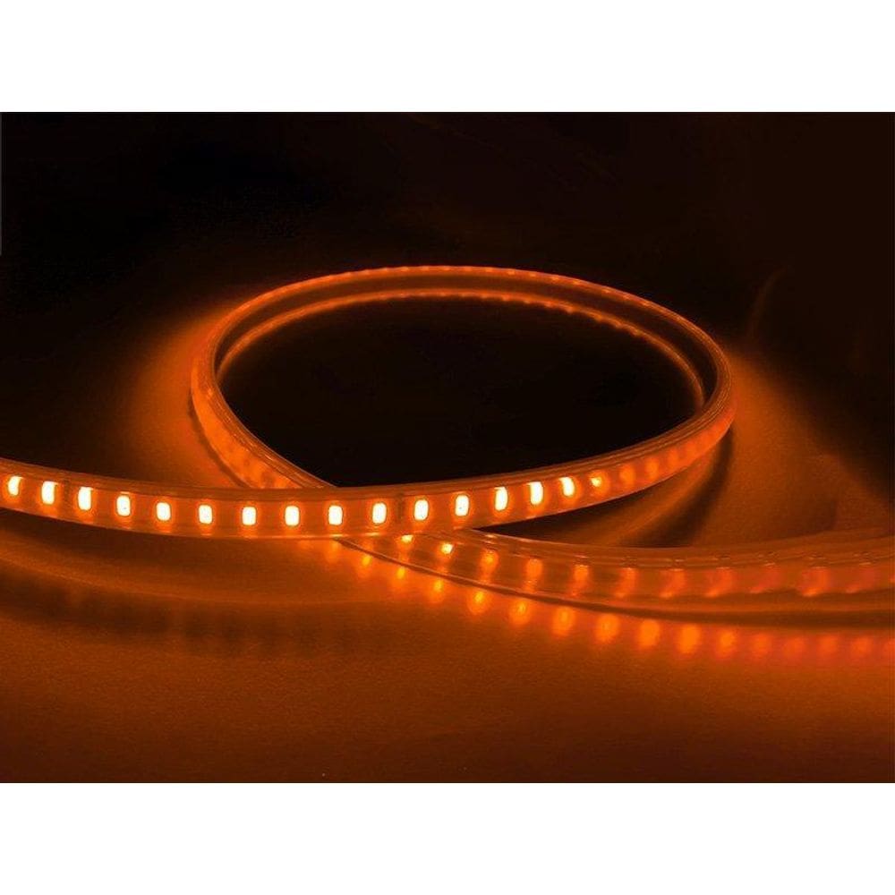 Fita Led Taschibra 5W/M 120 Leds Techcord Ip65 220V Laranja