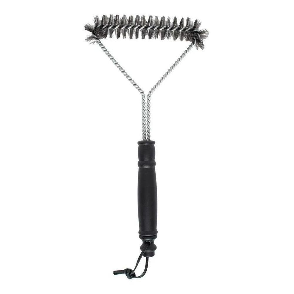 2X Escova Limpa Grelha 3 Lados Com Cerdas De Aço Mimo Style