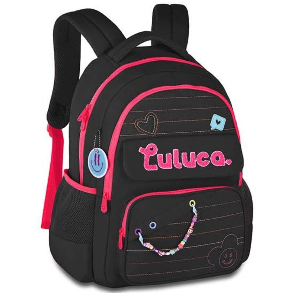 Mochila De Costas Em Crinkle Oficial Luluca Lu24610