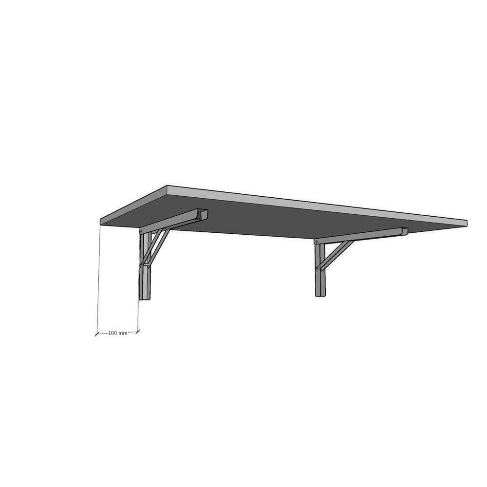 Mesa Dobrável Suporte Trava De Segurança 80 X 40 X 1,5 Cm