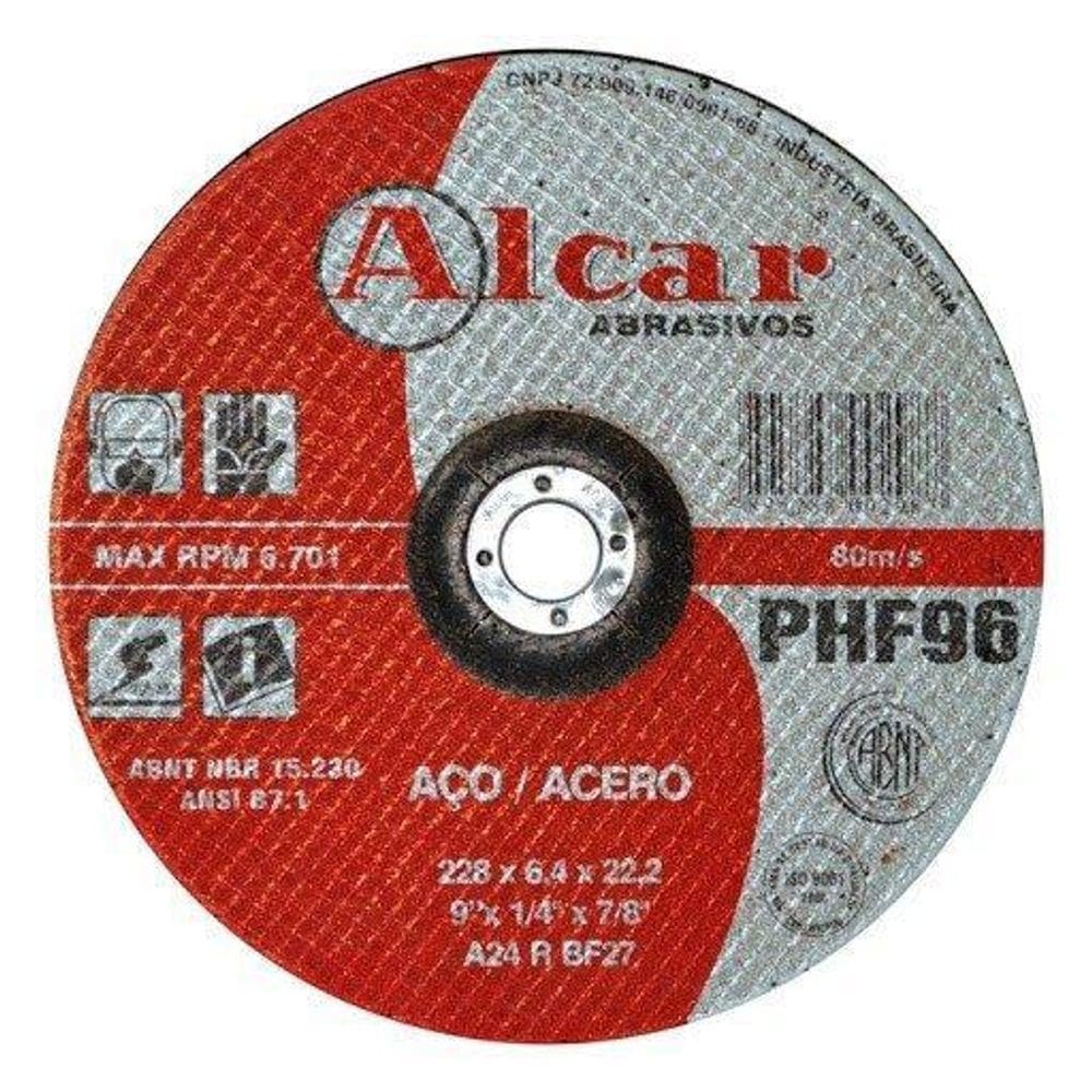 Disco De Desbaste 228X6,4X22,2 Phf96 - Alcar