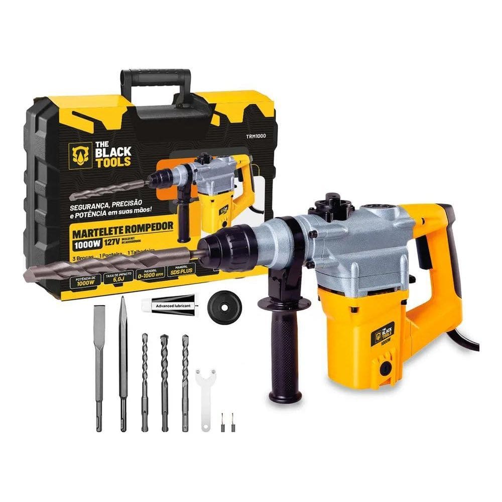 2X Martelete Combinado Sds-Plus 1000W Com Maleta Trm100 The