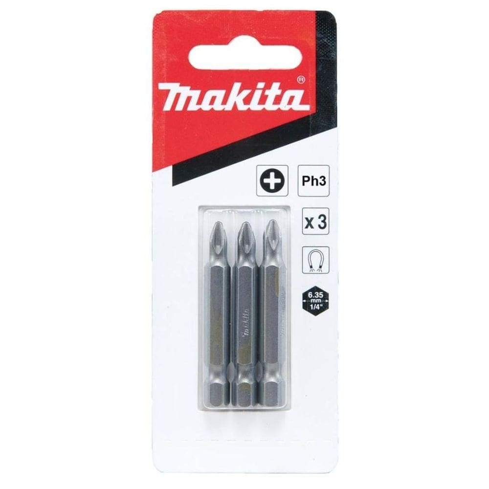Ponta Bits Conjunto 3 Pcs Ph3 50Mm B-25236 Makita